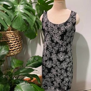 Vintage Little Black Floral Dress